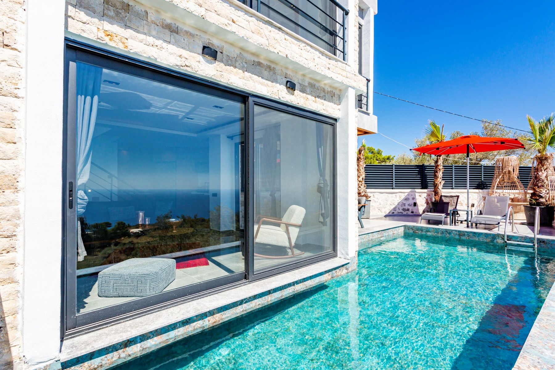 Villa exterior by day